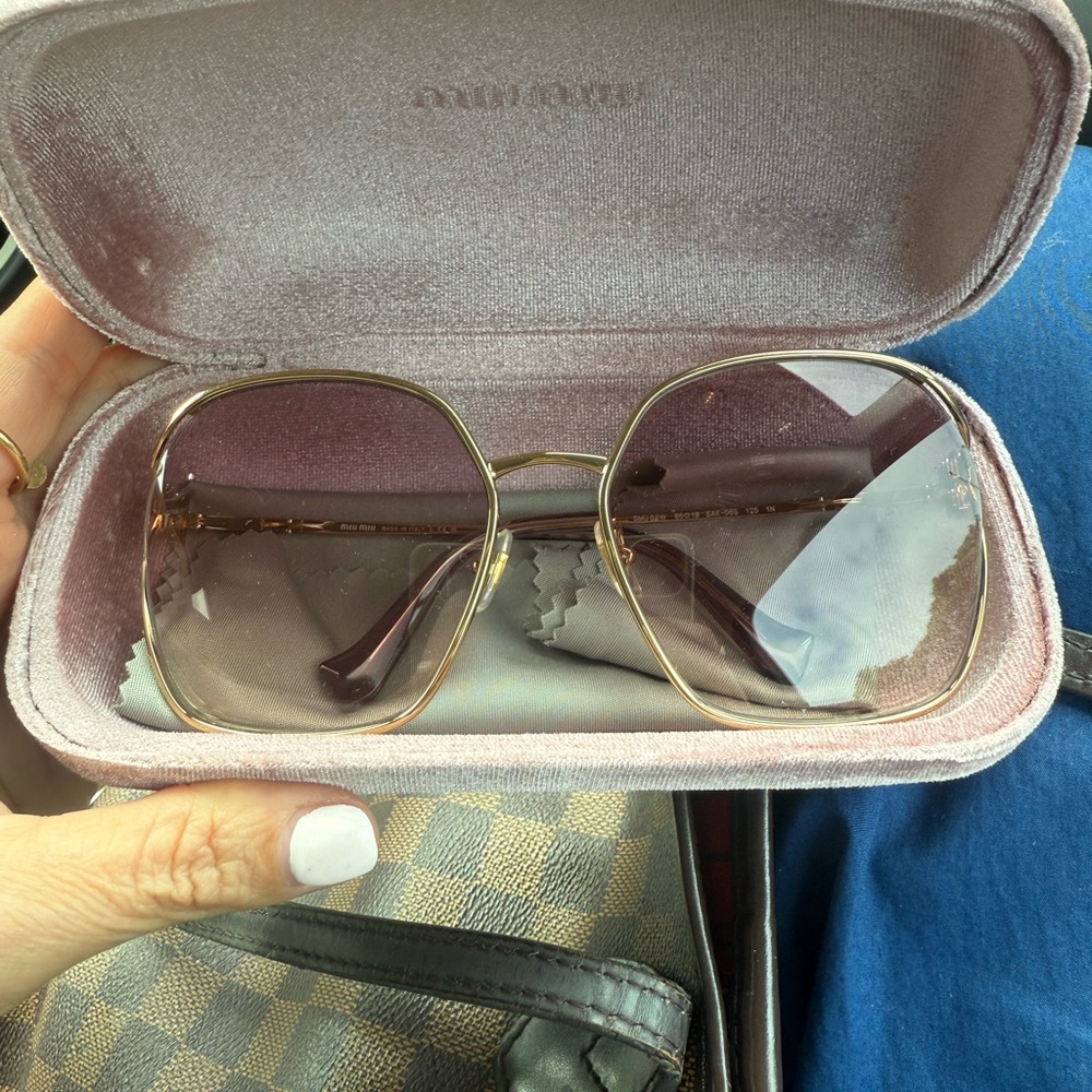 Miu Miu Oversized Gradient Sunglasses